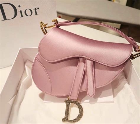 dior rose pink satin saddle bag|dior saddle bag vintage.